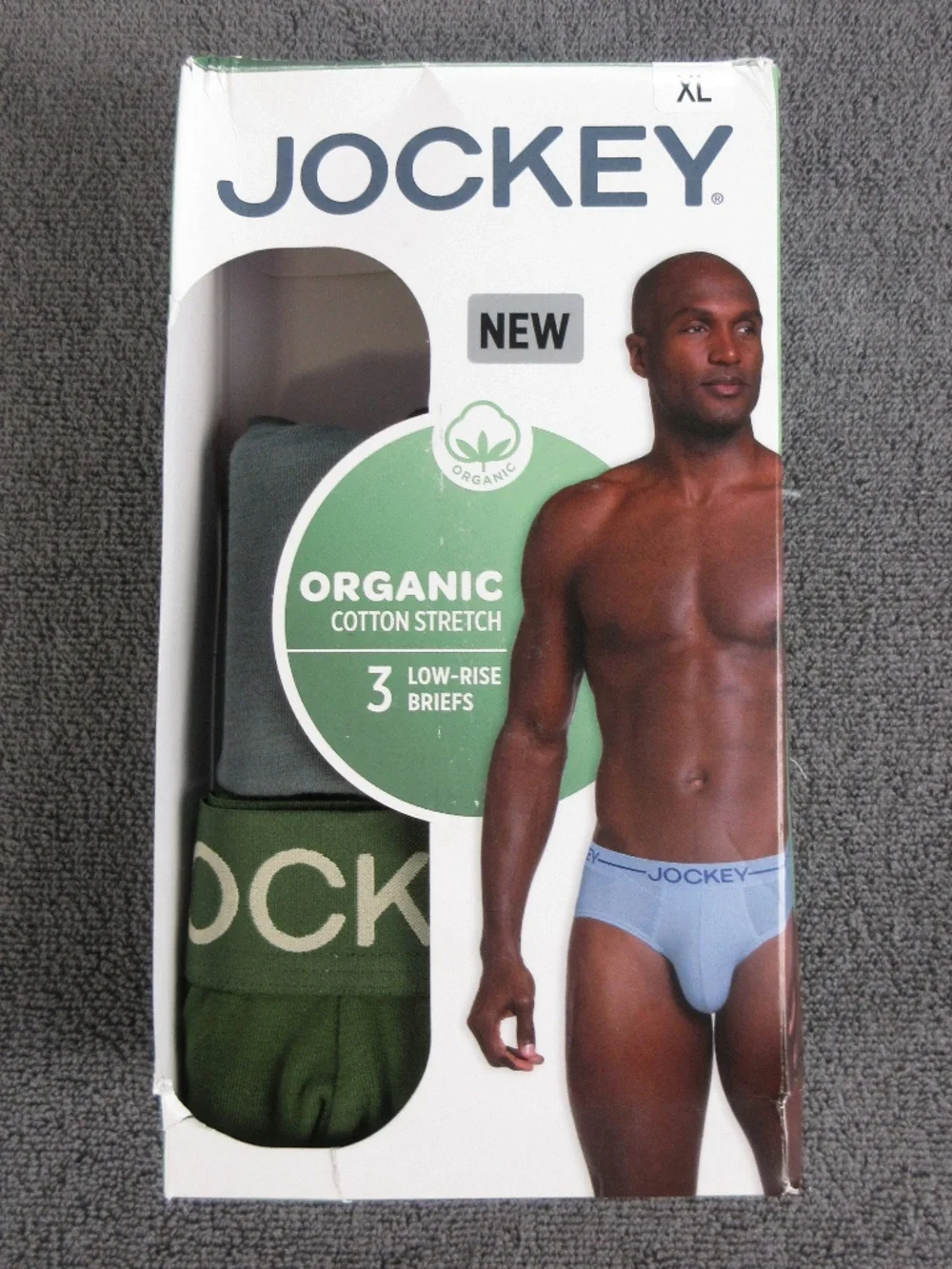 Men's Jockey Organic Cotton Low Rise Briefs - 2 pack